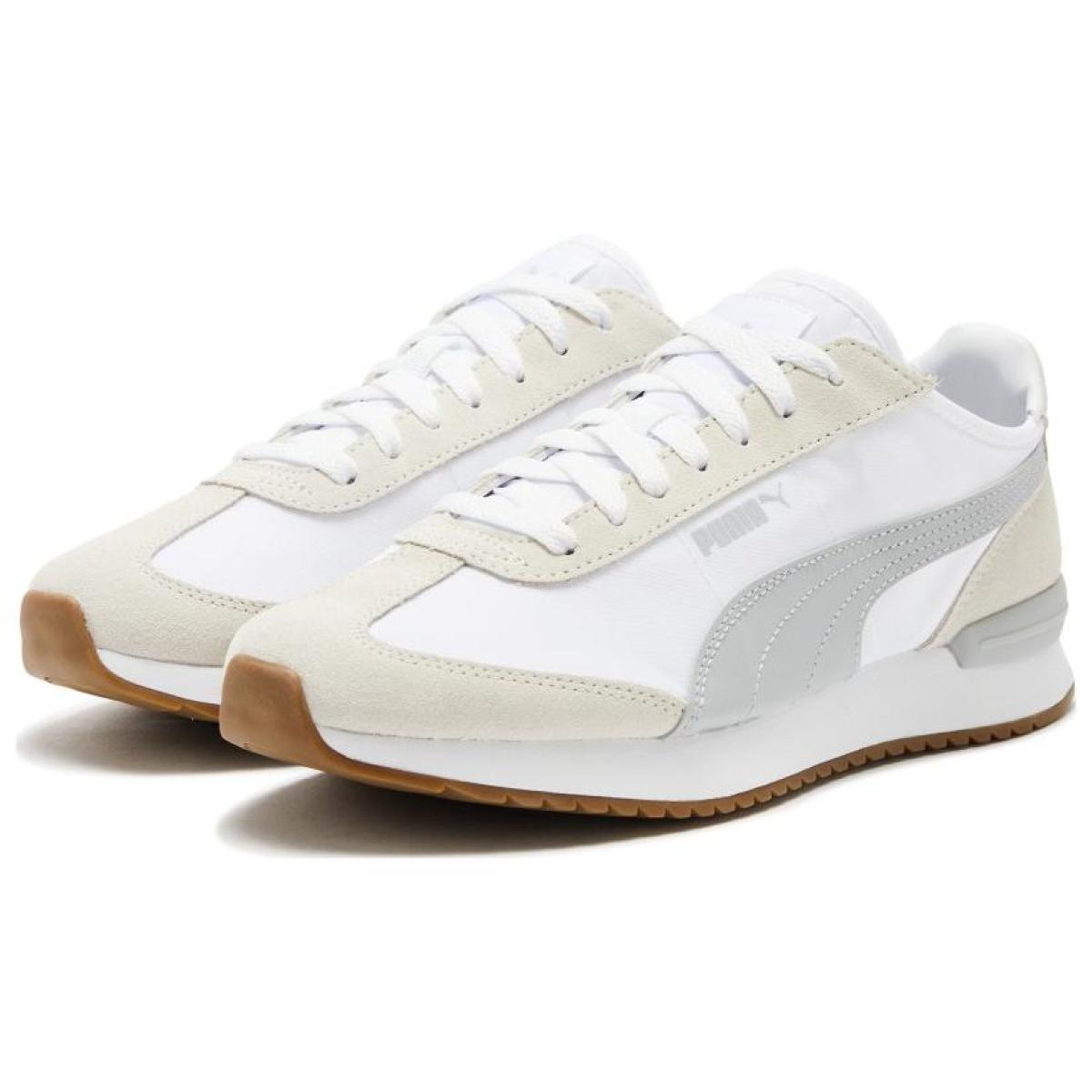 Кроссовки Puma R78 Metallic White/Beige