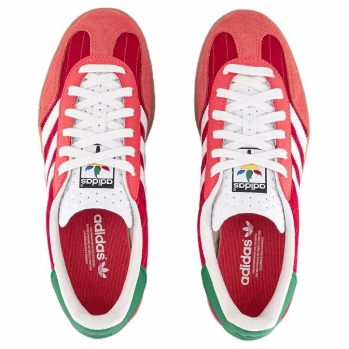 Кроссовки Adidas Originals Gazelle Indoor Red/White/Green