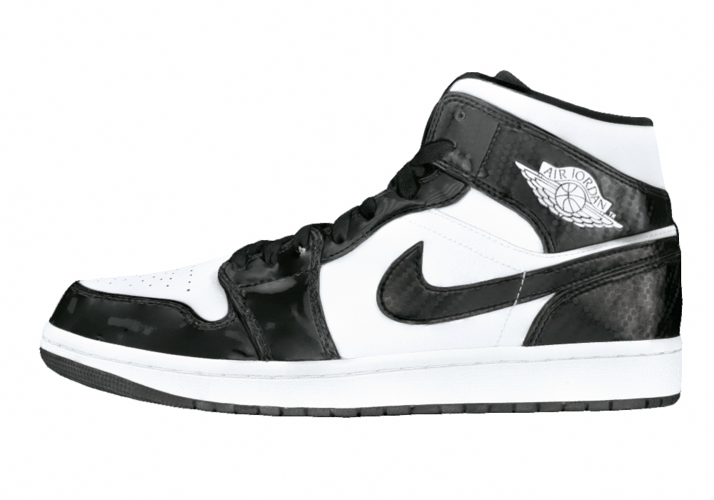 Мужские кроссовки Air Jordan 1 Mid Carbon Fiber All-Star 2021 Black/White
