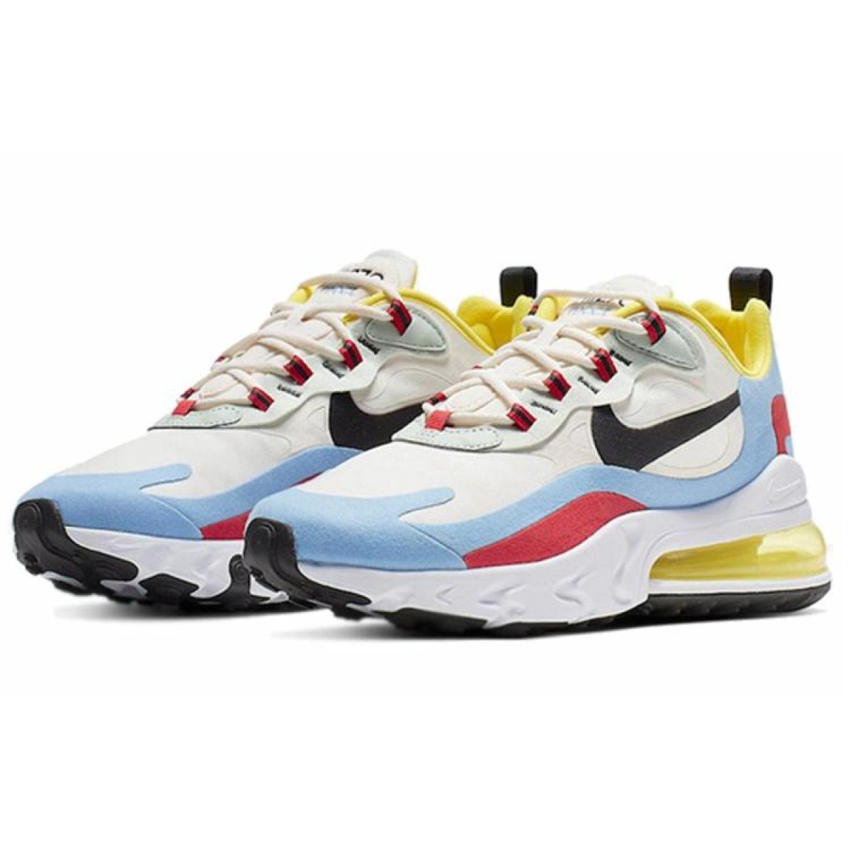 Женские кроссовки Nike Air Max 270 React Red/Yellow/Blue