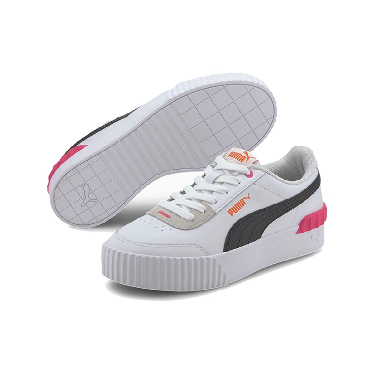Женские кеды Puma Carina Lift White/Black/Pink
