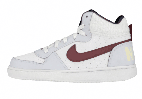 Подростковые кроссовки Nike Court Borough Mid 2 White/Red GS