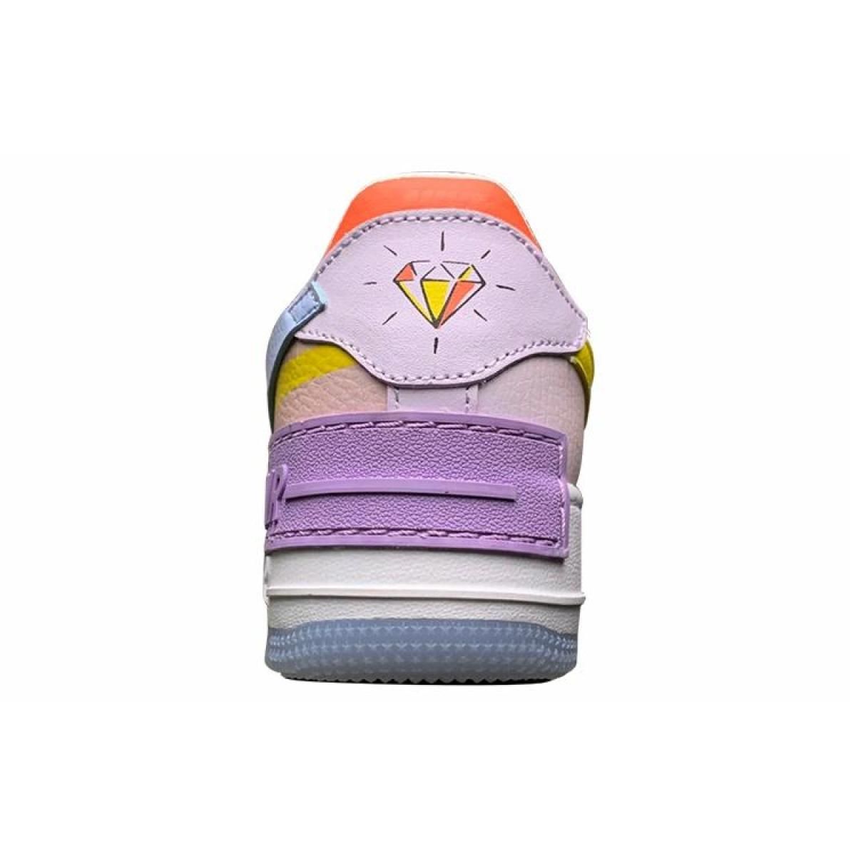 Женские кроссовки Nike Air Force 1 Low Shadow White/Blue/Purple