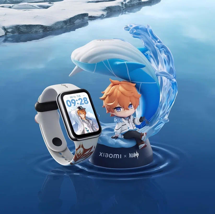 Умные смарт-часы Xiaomi Mi Band 8 Pro Genshin Impact Edition, 46 mm, Bluetooth, Silver/Grey