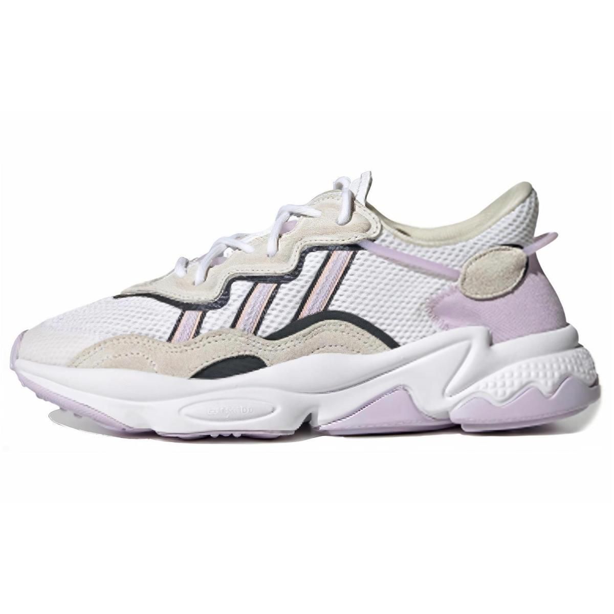 Женские кроссовки Adidas Originals Ozweego White/Brown/Purple