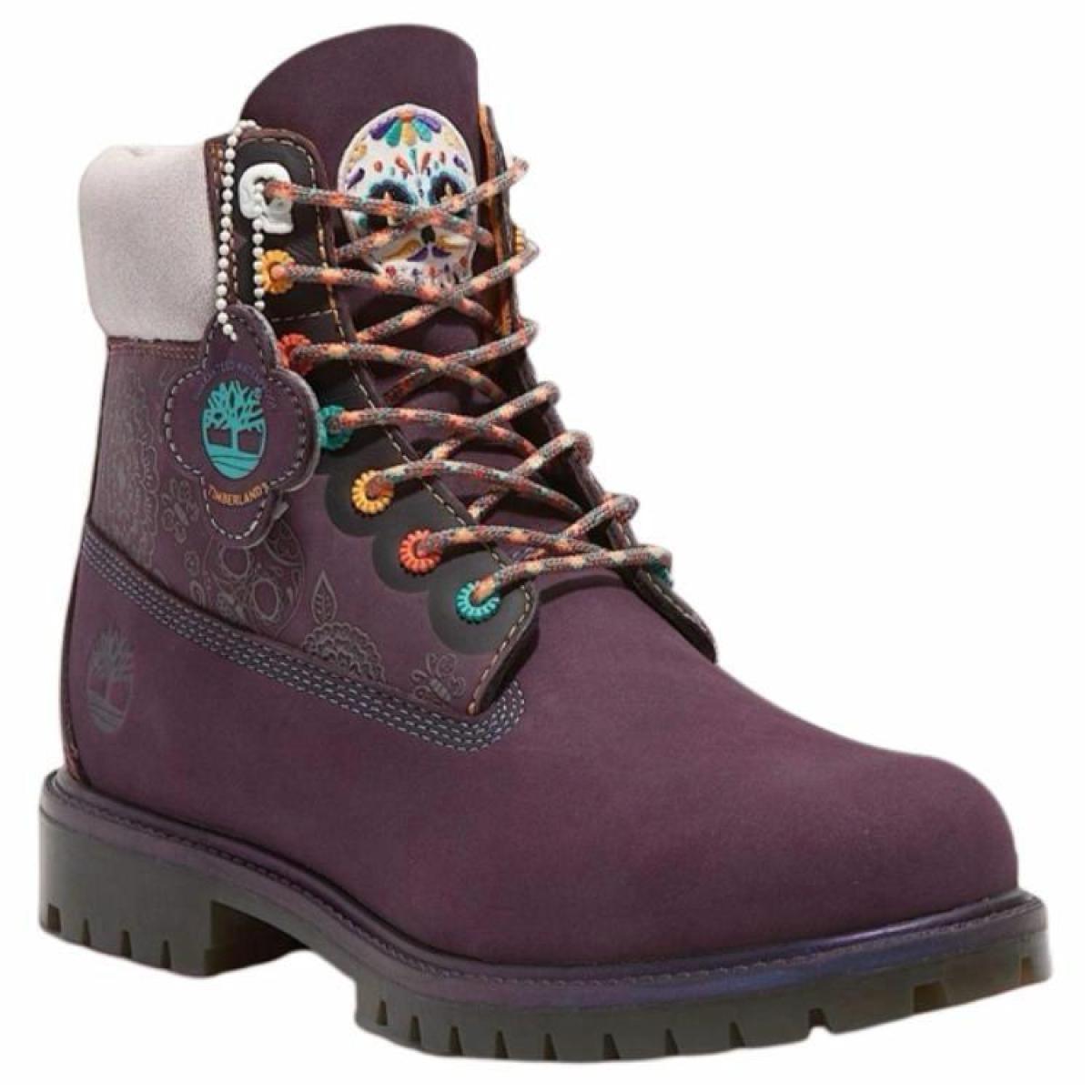 Мужские ботинки Timberland 6 Inch "Dia de Muertos" Deep Purple
