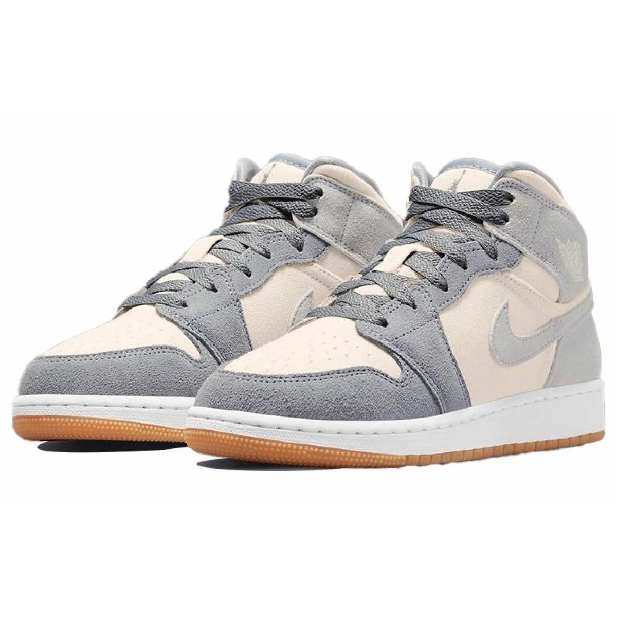 Мужские кроссовки Air Jordan 1 Mid SE Coconut Milk/Particle Grey