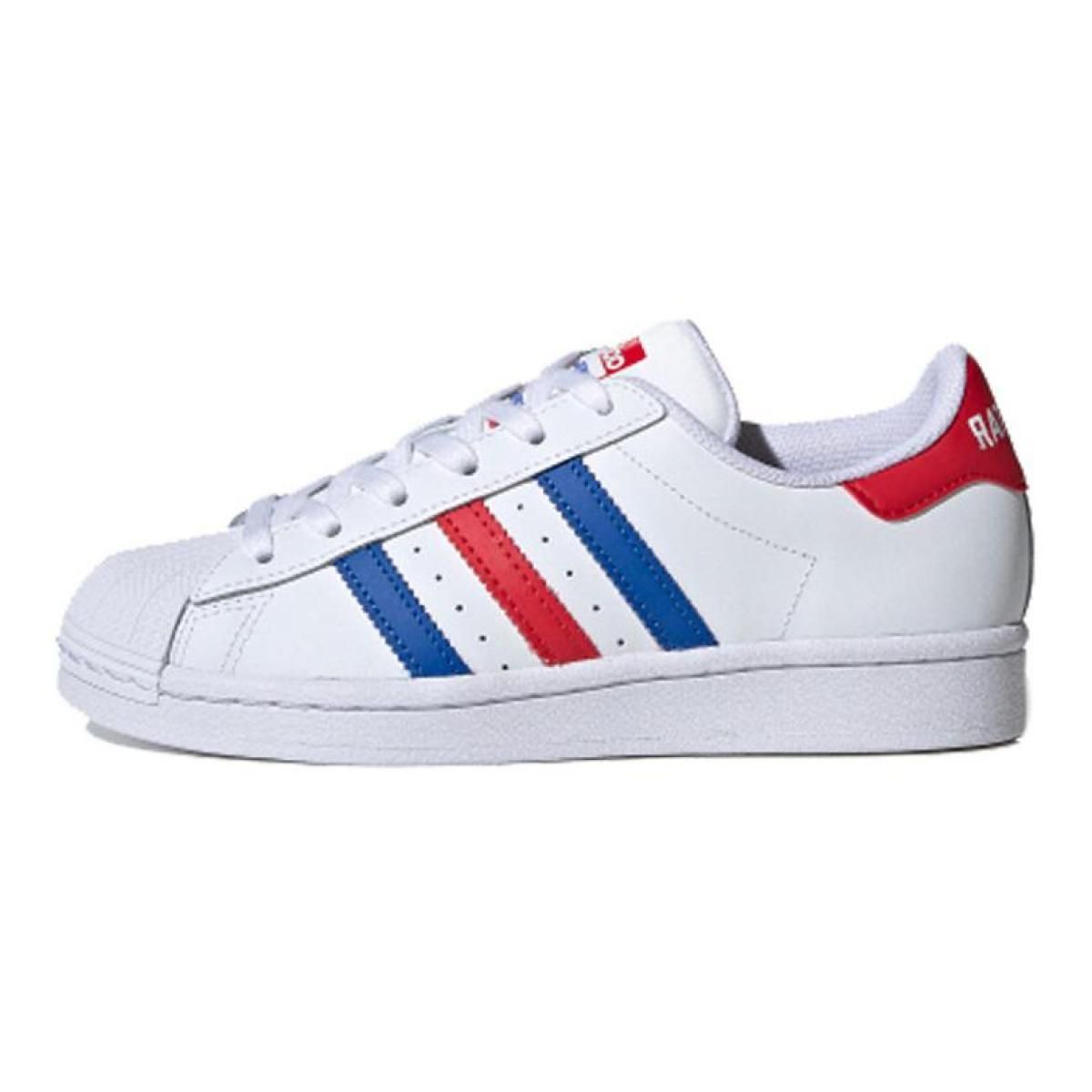 Подростковые кеды Adidas Originals Superstar GS White/Blue/Red GS