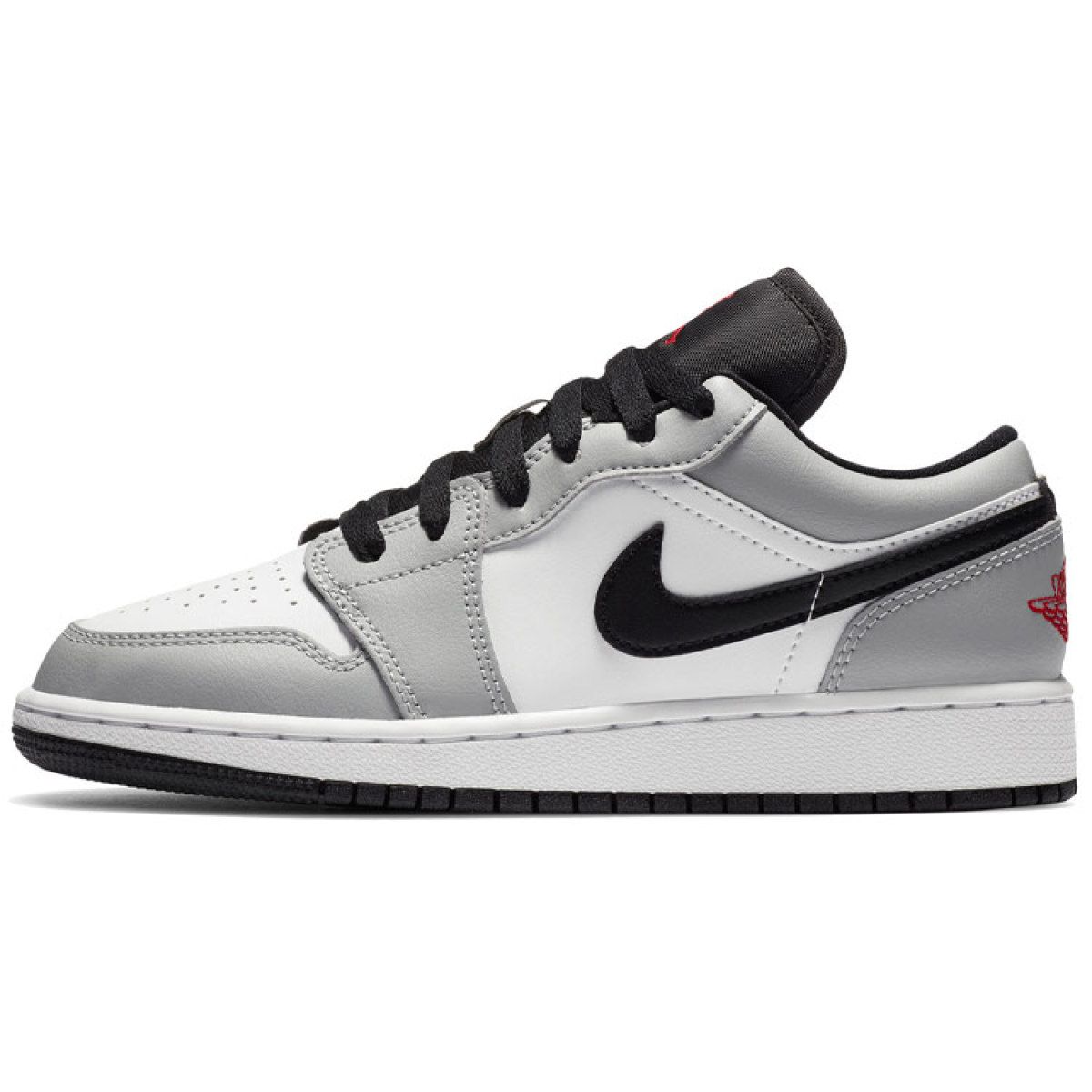 Подростковые кроссовки Air Jordan 1 Low "Light Smoke Grey" GS