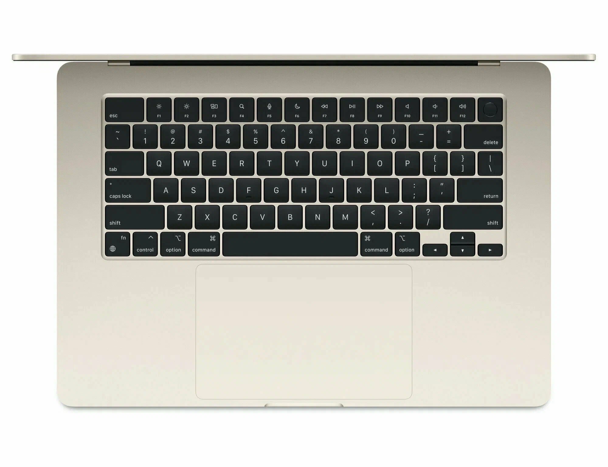 15.3" Ноутбук Apple MacBook Air 15 M4 (2025) 16 GB RAM/512 GB SSD, 10 CPU/10 GPU, Starlight, английская клавиатура