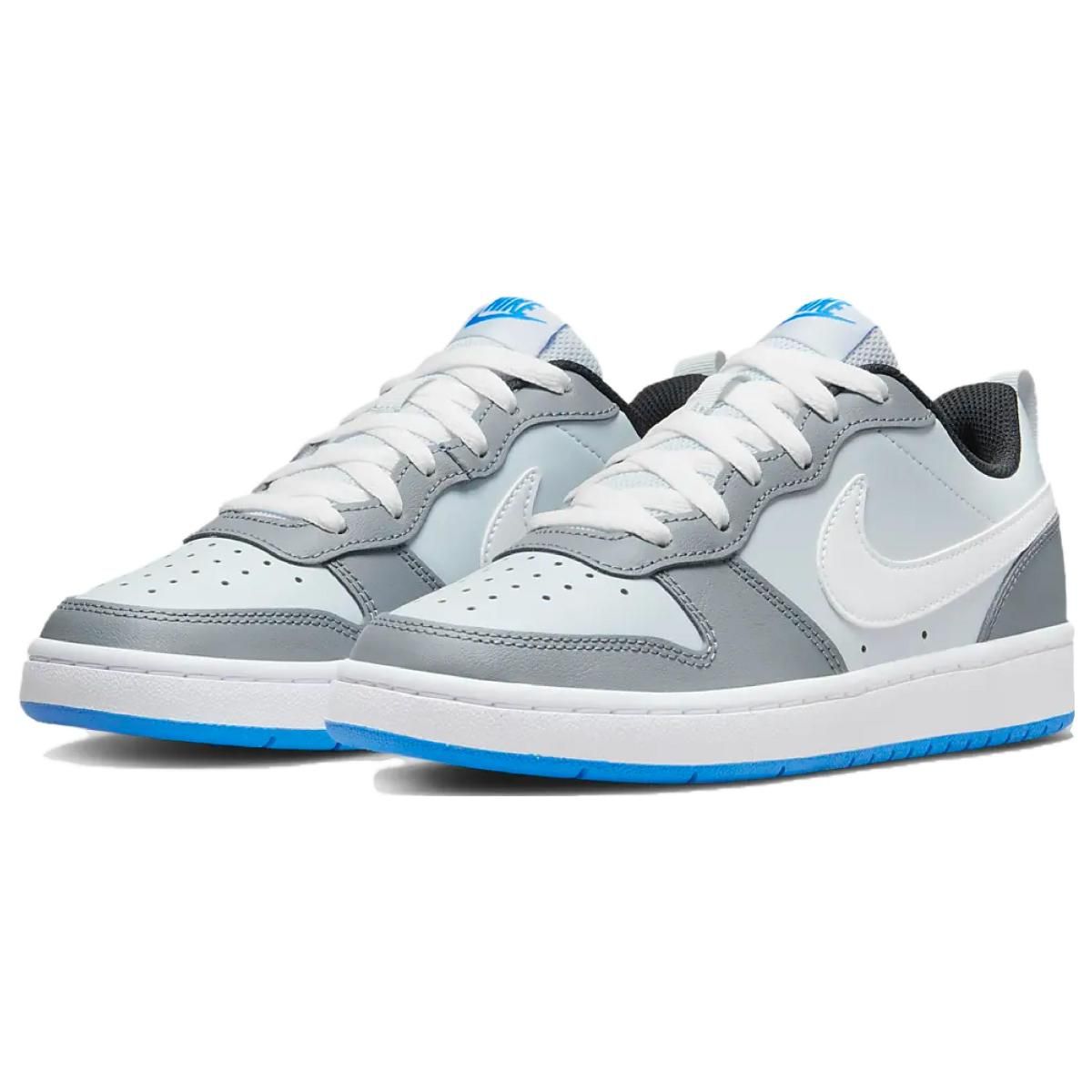 Подростковые кроссовки Nike Court Borough 2 Low "Pure Platinum Photo Blue" GS