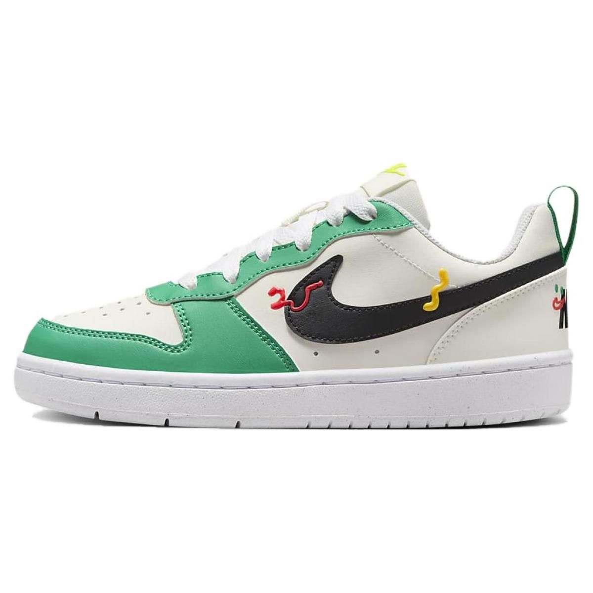Подростковые кроссовки Nike Court Borough Whiye/Green GS