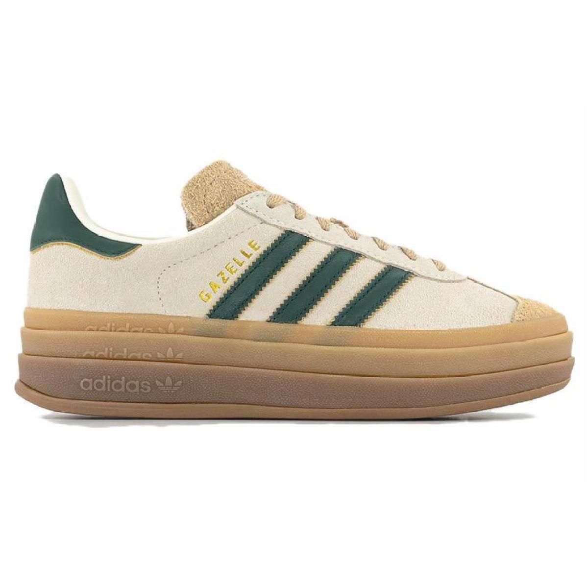 Женские кроссовки Adidas originals Gazelle Bold W White/Green