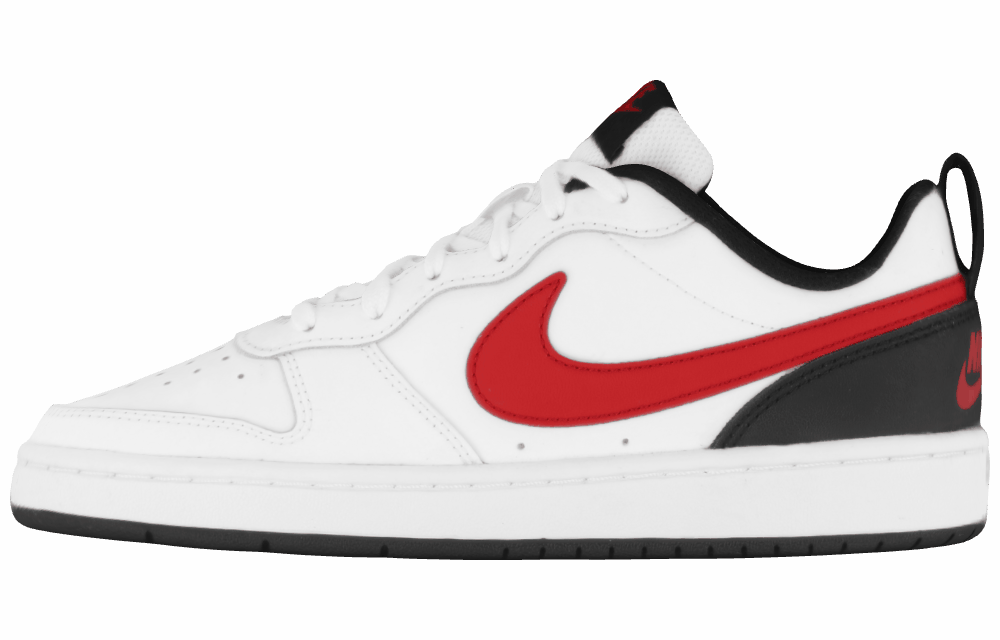 Подростковые кроссовки Nike Court Borough 2 Low White/University Red GS