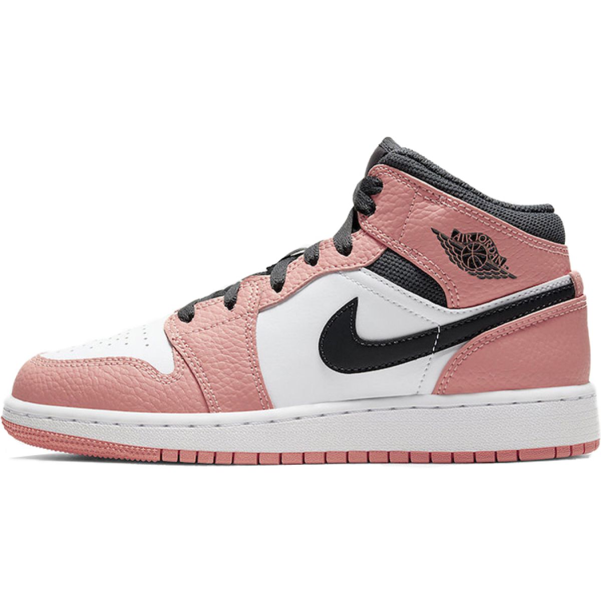 Подростковые кроссовки Air Jordan 1 Mid "Pink Quartz" GS