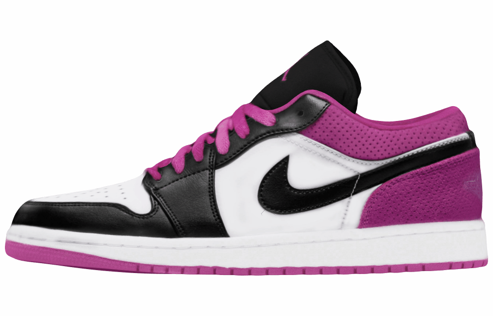 Кроссовки Air Jordan 1 Low Black/Active Fuchsia
