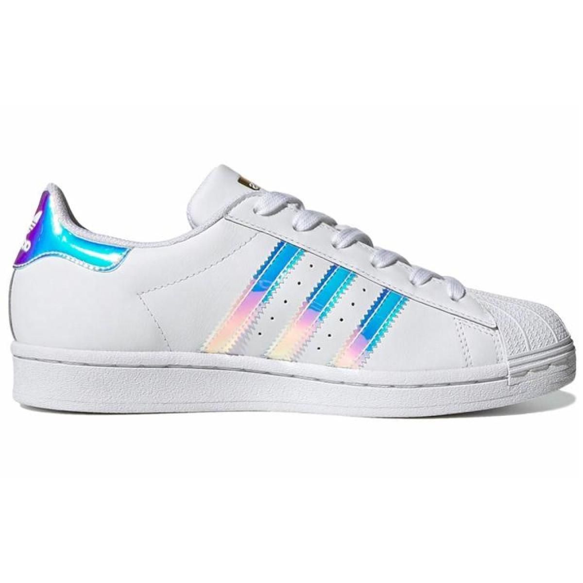 Женские кроссовки Adidas Originals Superstar White/Blue