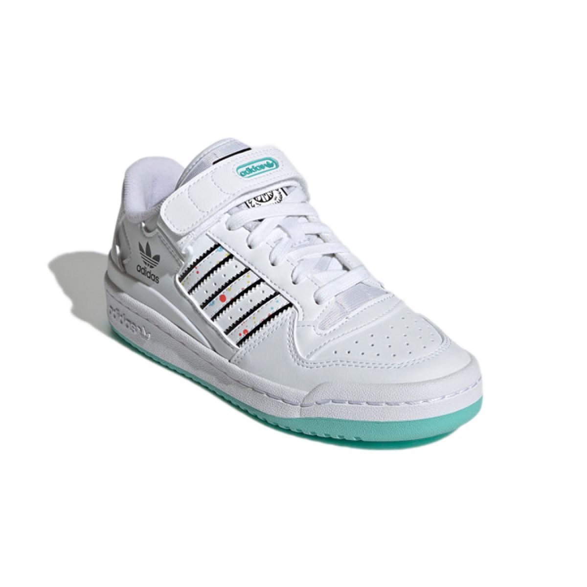 Подростковые кроссовки Adidas originals Forum Low "White" GS
