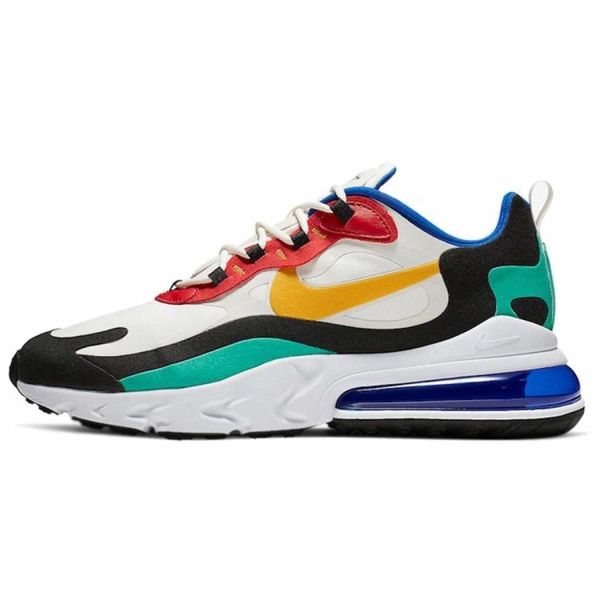 Кроссовки Nike Air Max 270 React White/Yellow/Blue