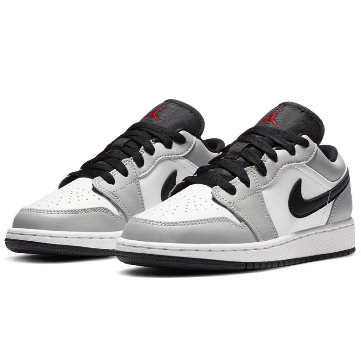 Подростковые кроссовки Air Jordan 1 Low "Light Smoke Grey" GS