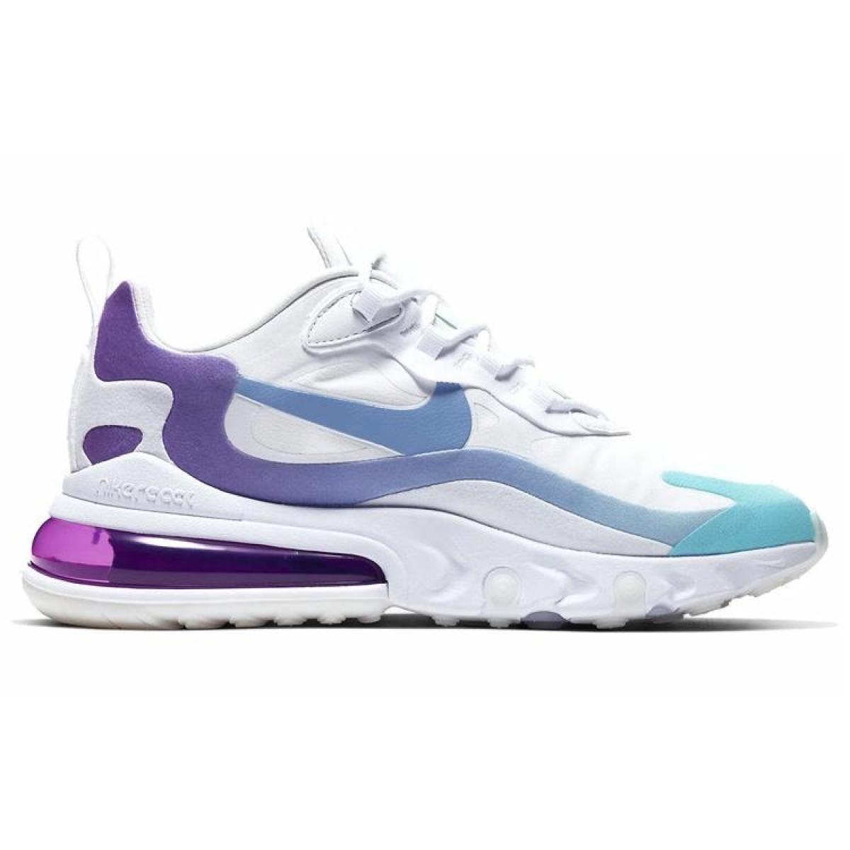 Женские кроссовки Nike Air Max 270 React Blue/Purple Gradient
