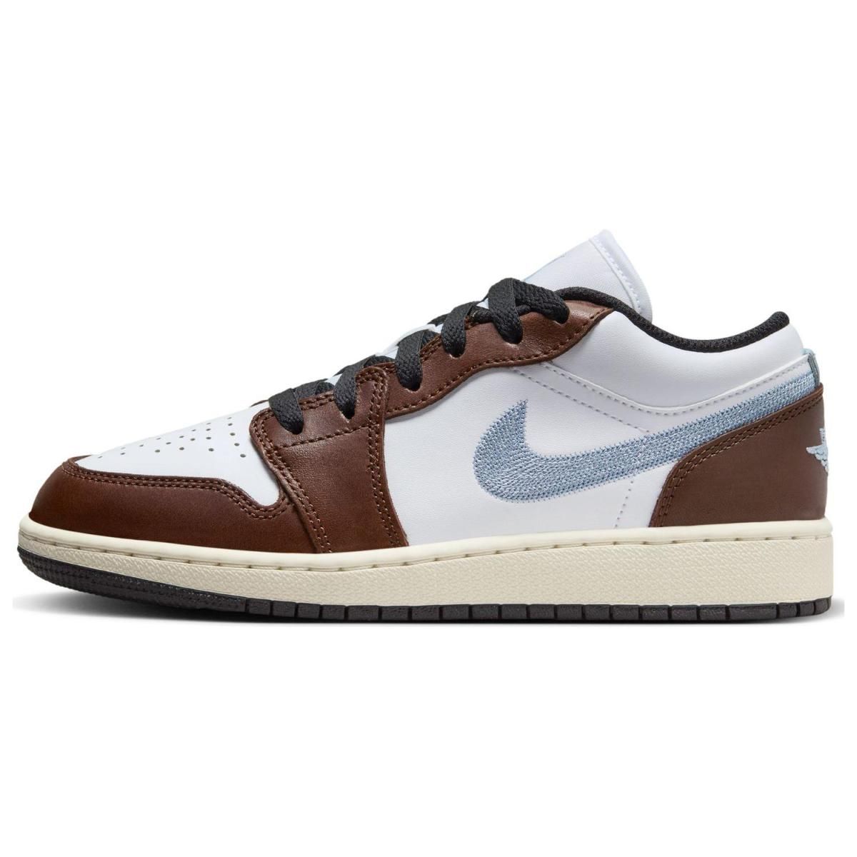 Подростковые кроссовки Air Jordan1 Low SE Blue /Brown GS