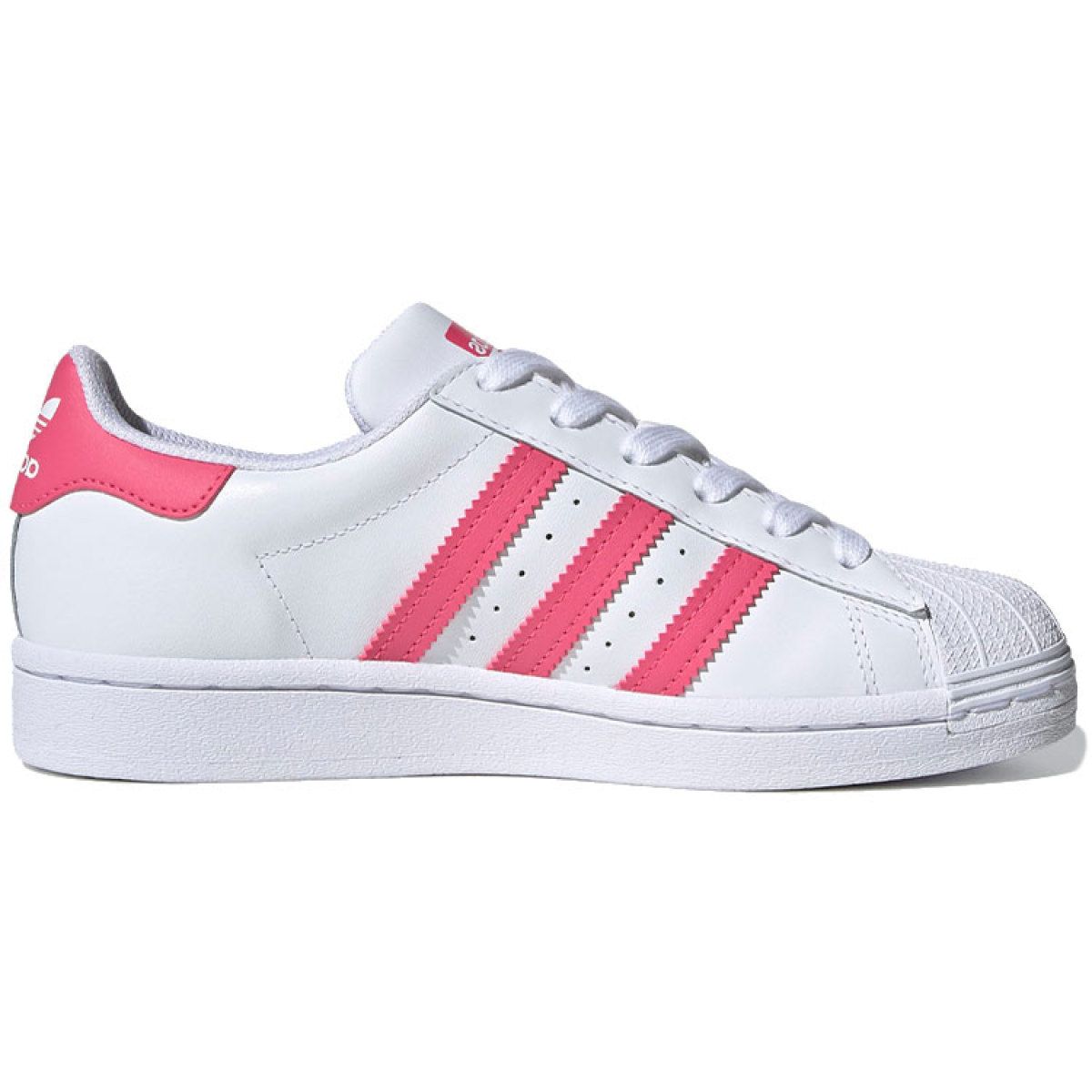Подростковые кроссовки Adidas Originals Superstar J Bright White/Pink