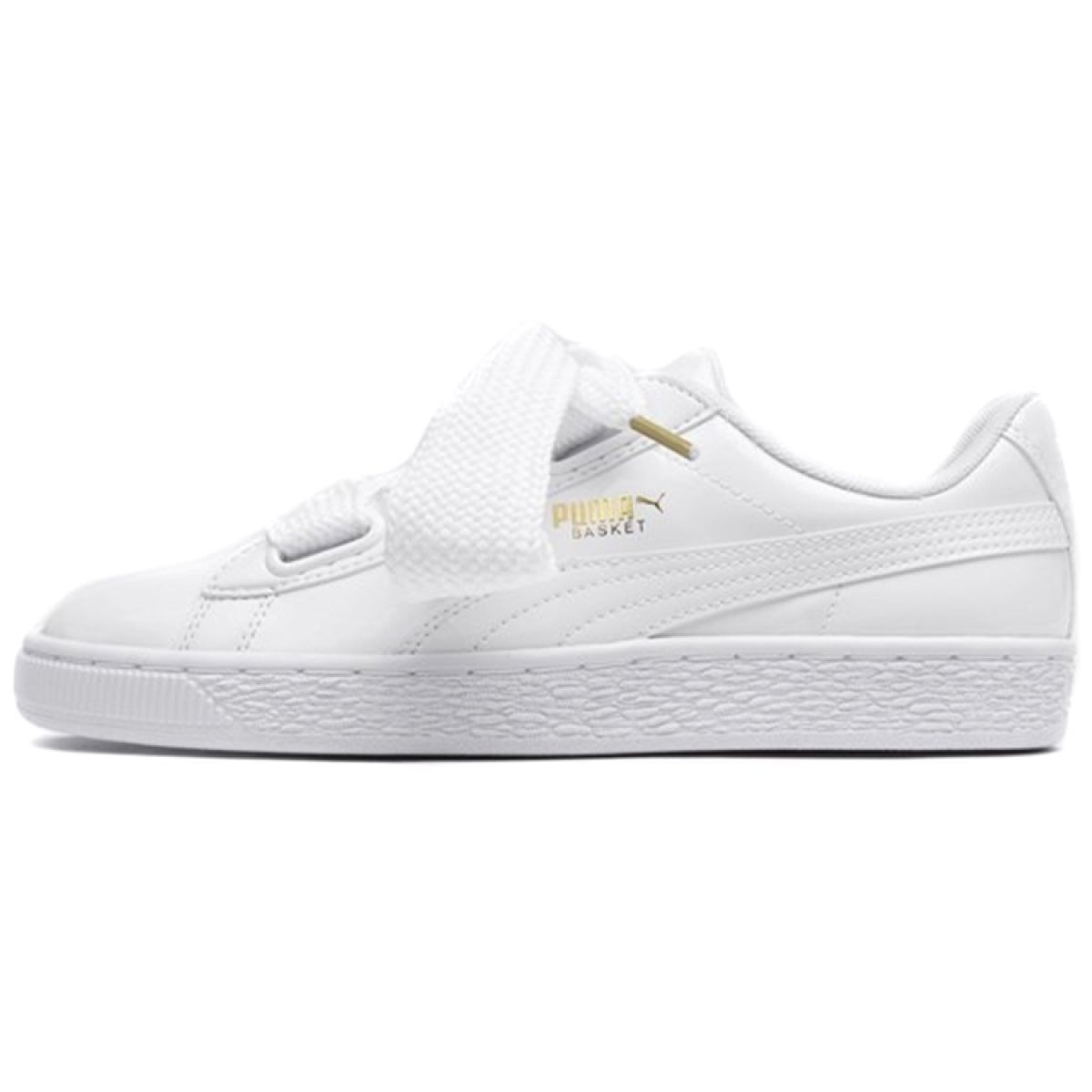 Женские кроссовки Puma Basket Heart Patent White