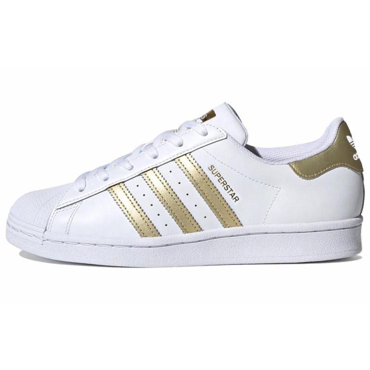 Женские кроссовки Adidas Originals Superstar White/Gold
