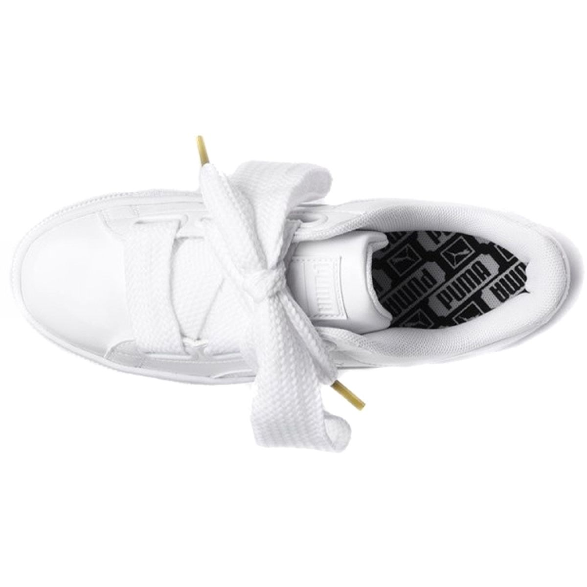 Женские кроссовки Puma Basket Heart Patent White