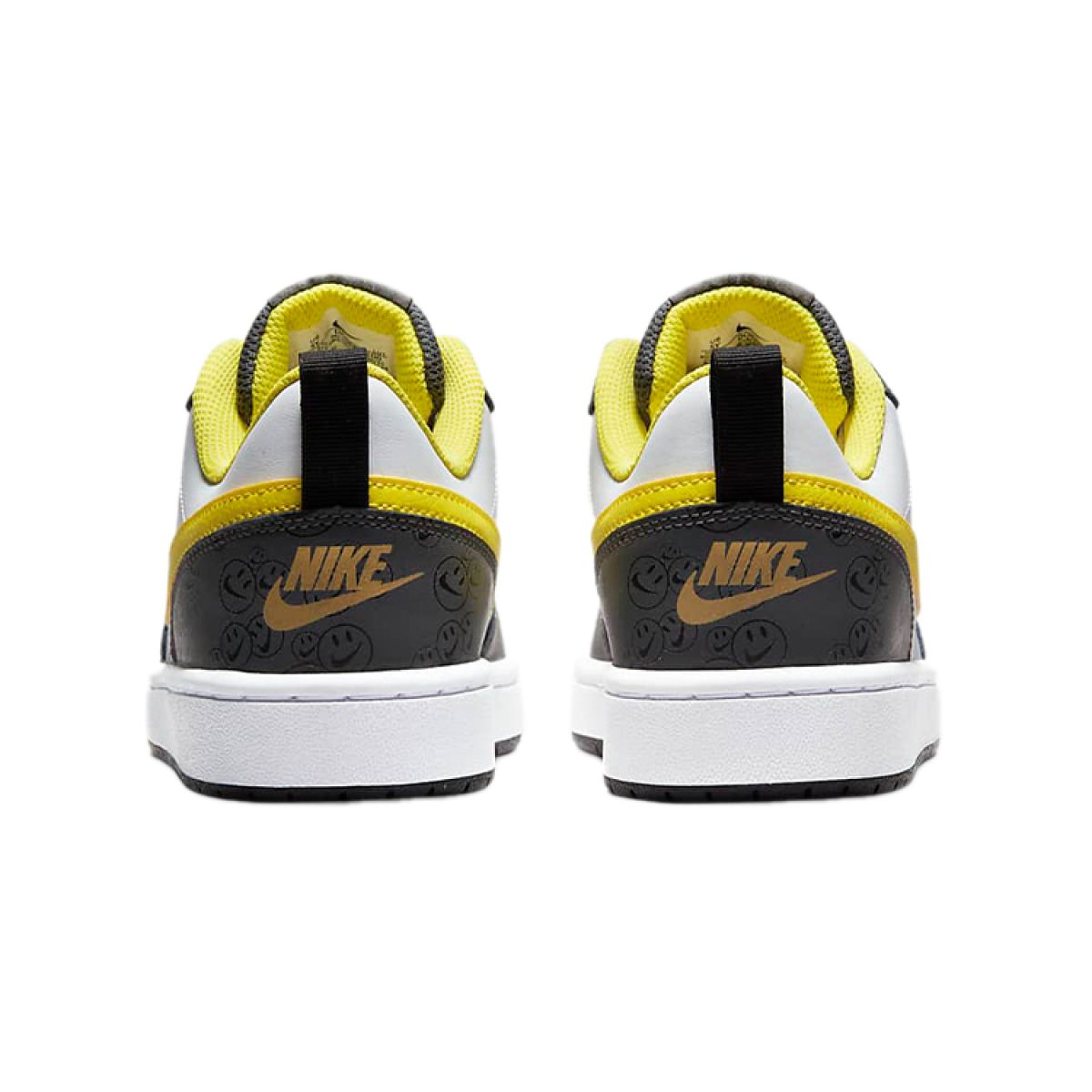 Подростковые кроссовки Nike Court Borough Low 2 SE Grey/White/Yellow GS