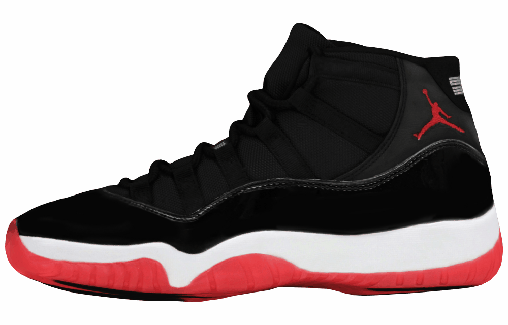 Подростковые кроссовки Air Jordan 11 Mid Retro Playoffs Bred 2019 Black/Red GS