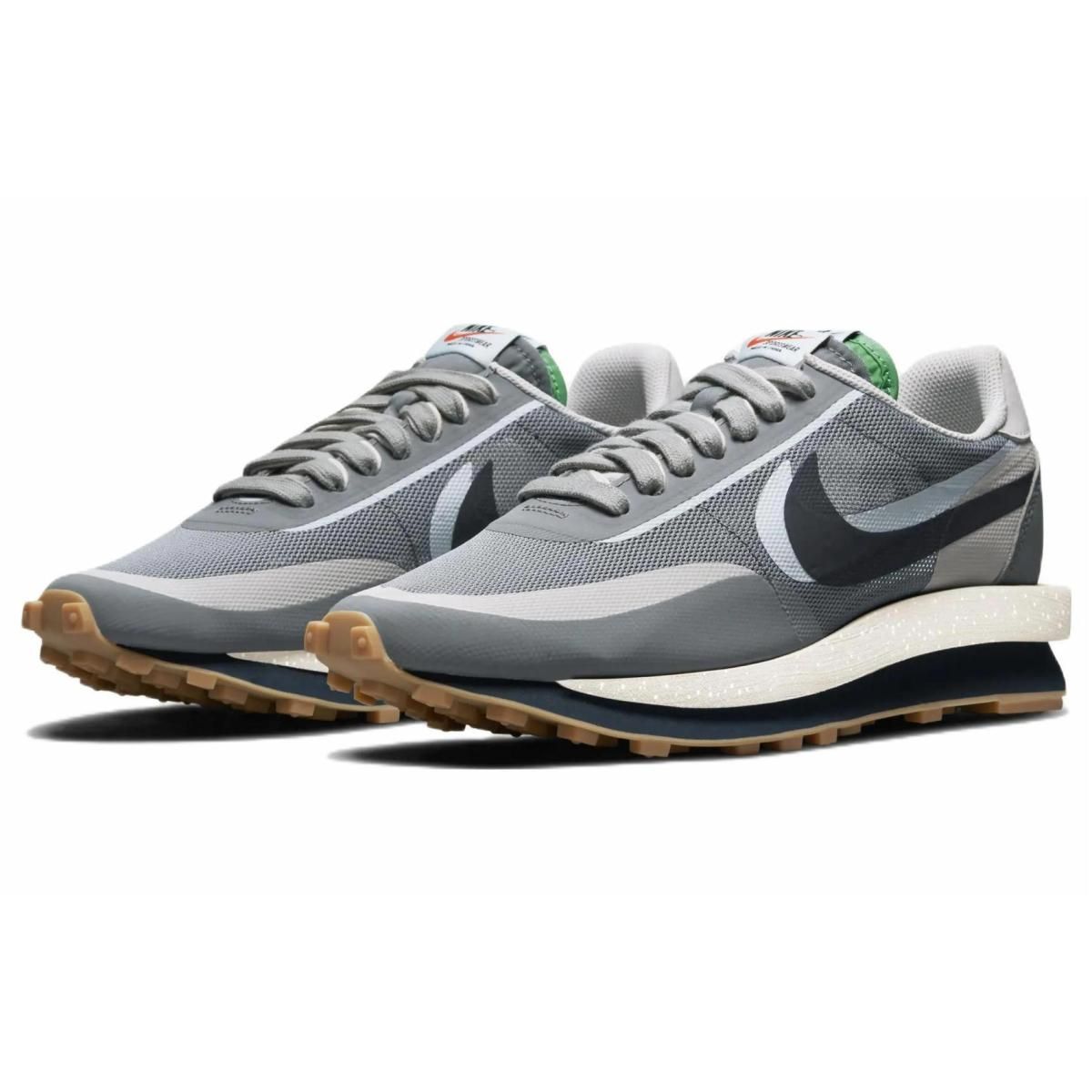 CLOT x Sacai x Nike LDWaffle "Kiss of Death 2.0 Cool Grey" (NTWRK Special Packaging)