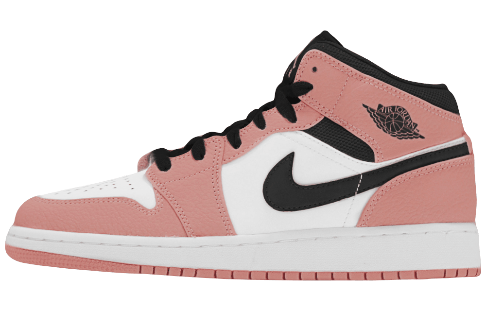 Подростковые кроссовки Air Jordan 1 Mid "Pink Quartz" GS