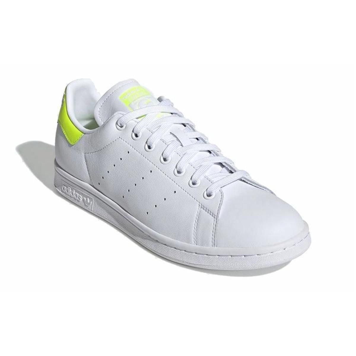 Кроссовки Adidas Originals Stan Smith White/Yellow Fluorescent