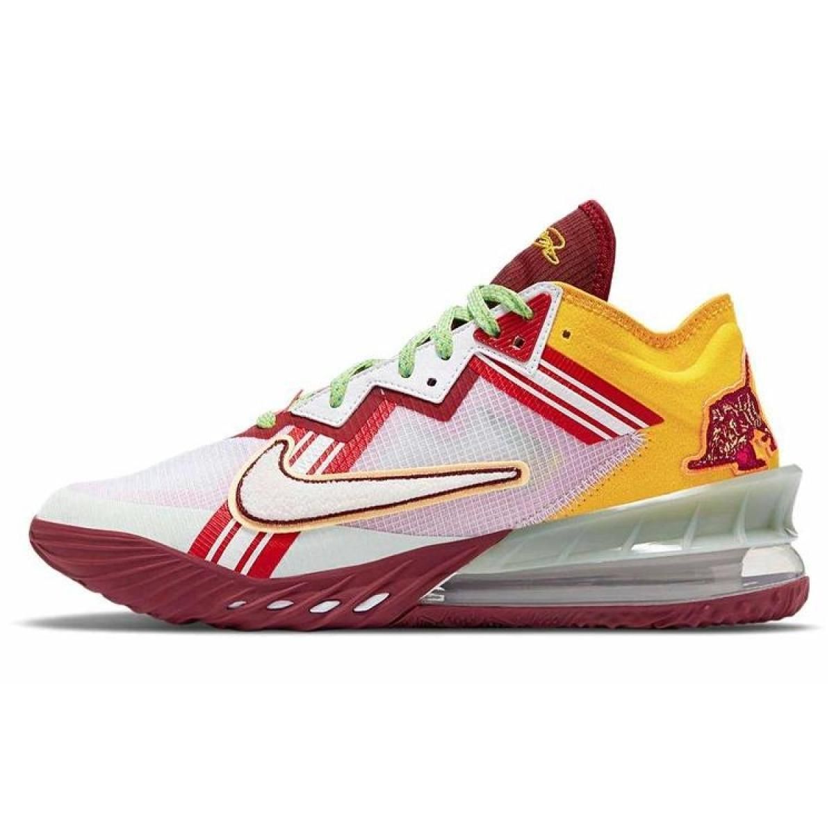 Кроссовки Nike Lebron 18 White/Pink/Yellow