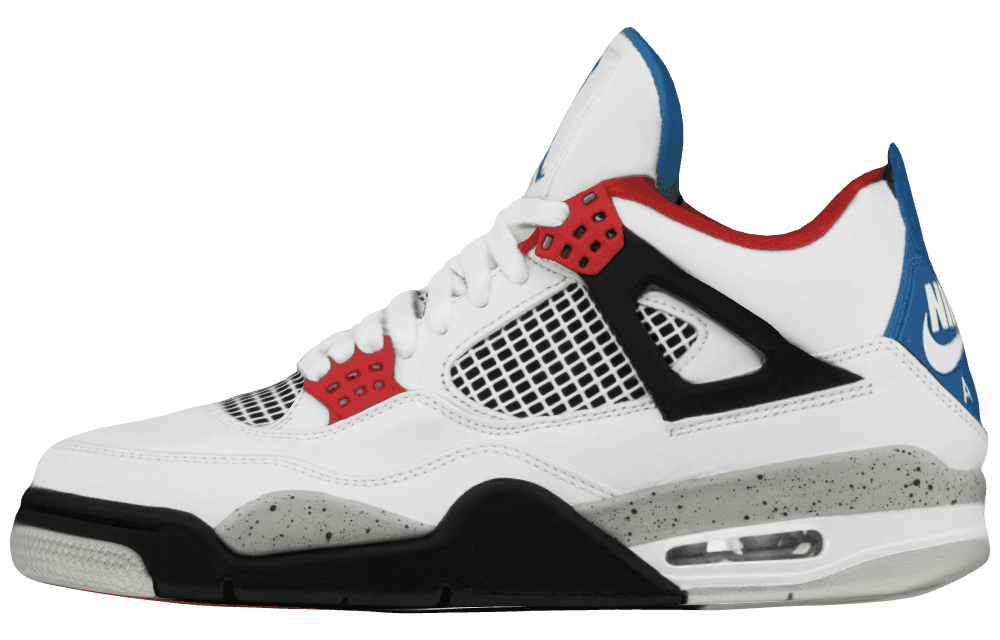 Мужские кроссовки Air Jordan 4 Retro What The Mid White/Red/Blue