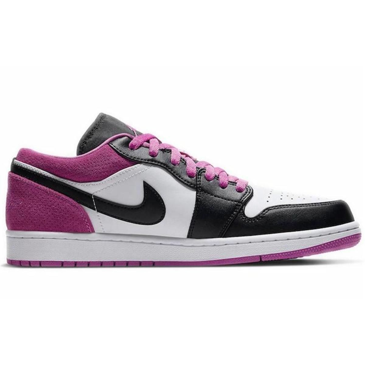 Кроссовки Air Jordan 1 Low Black/Active Fuchsia