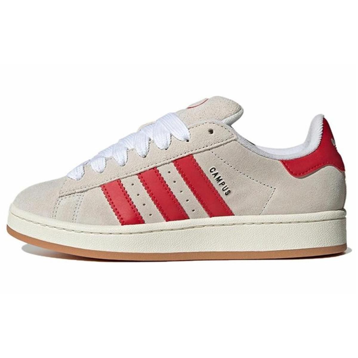 Женские кеды Adidas Originals Campus 00s Beige/Red
