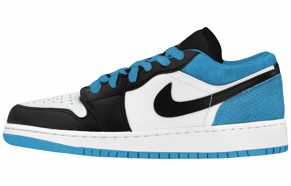 Подростковые кроссовки Jordan 1 Low "Laser Blue" GS