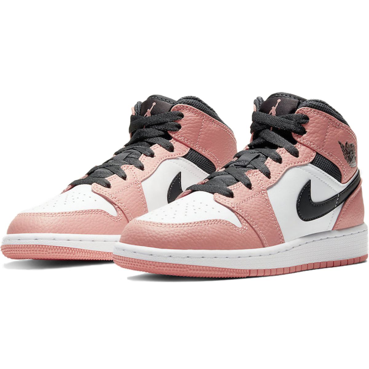 Подростковые кроссовки Air Jordan 1 Mid "Pink Quartz" GS