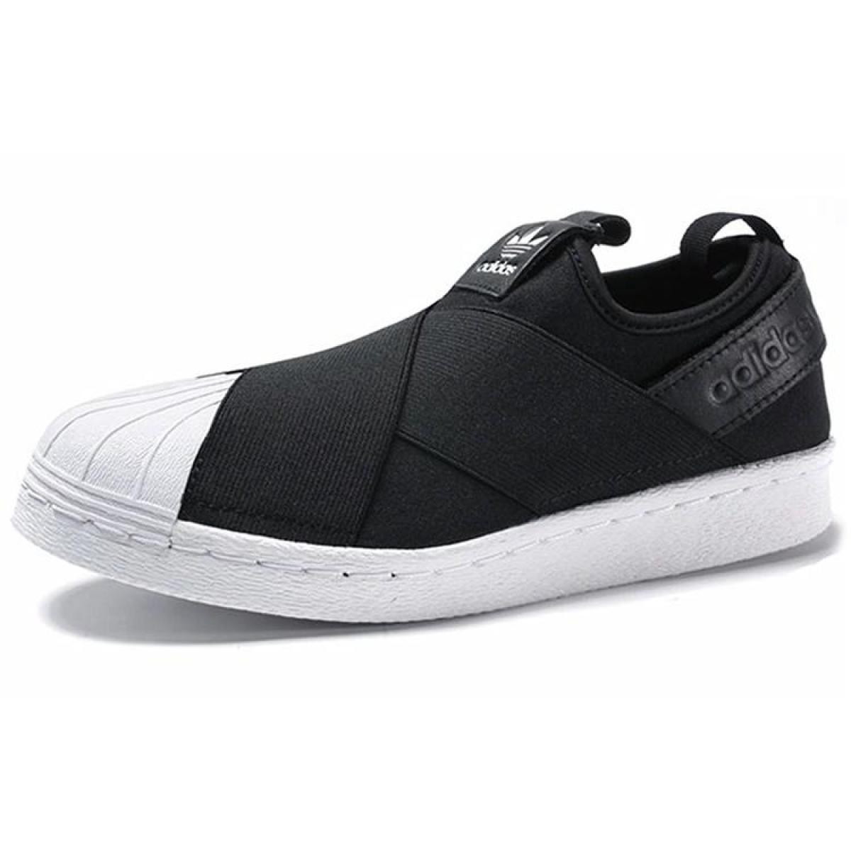 Женские кроссовки Adidas Originals Superstar SlipOn Black/White