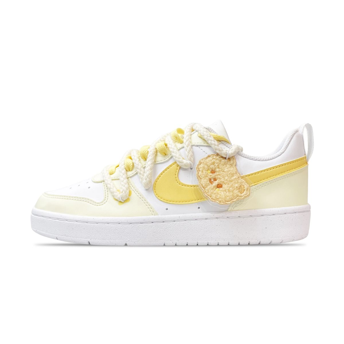 Подростковые кроссовки Nike Court Borough Cream Yellow GS