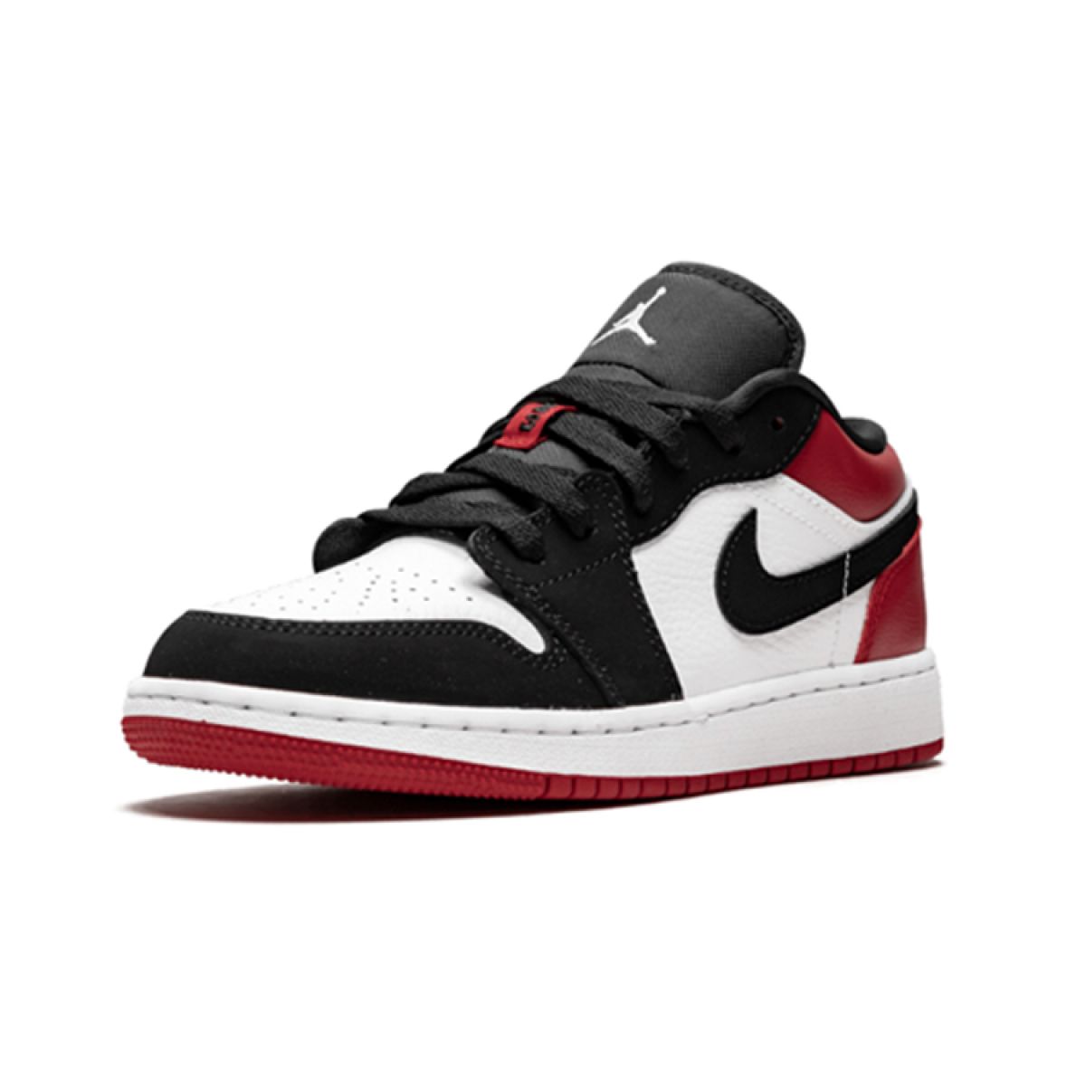 Подростковые кроссовки Air Jordan 1 Low Black Toe GS