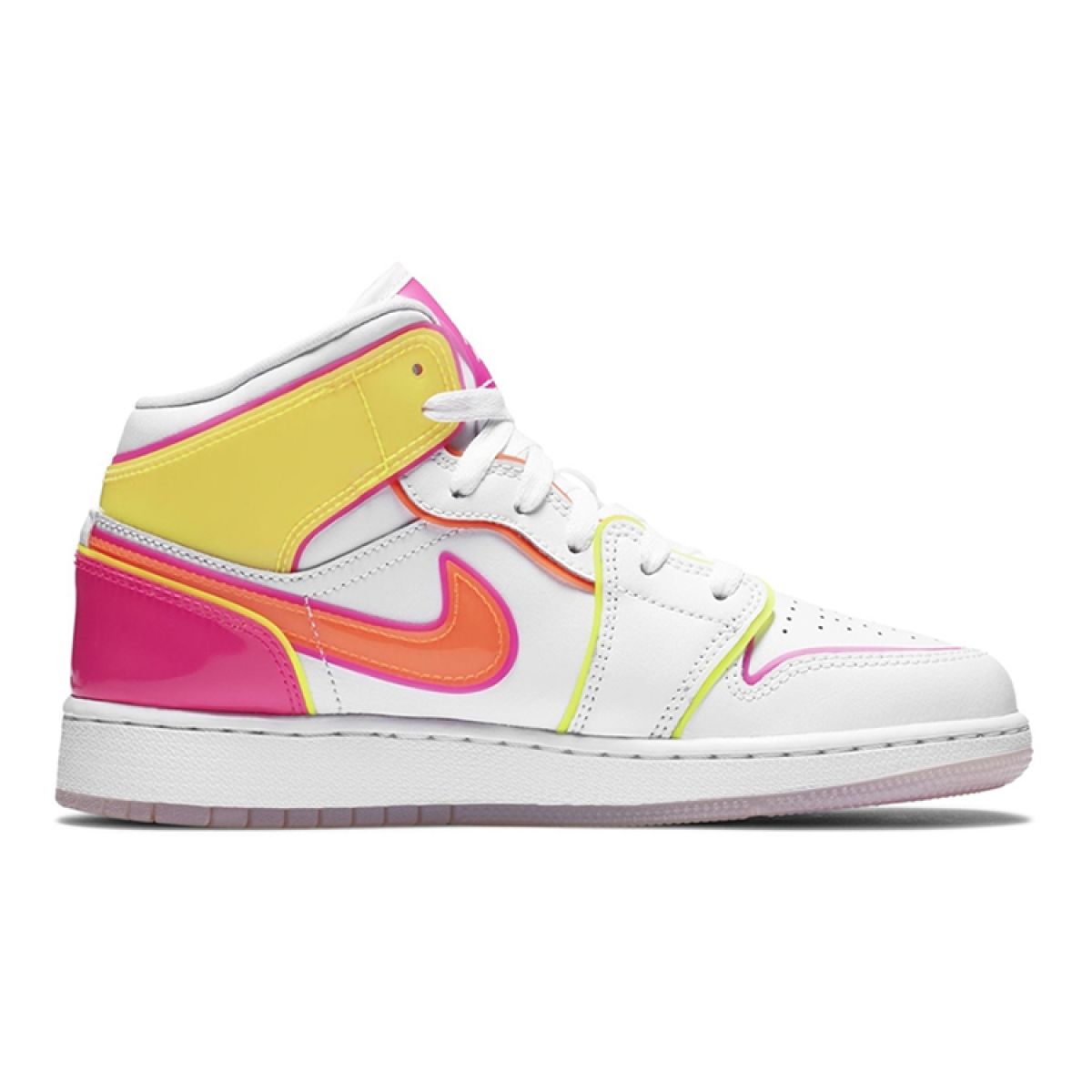 Подростковые кроссовки Air Jordan 1 Mid "Edge Glow" GS