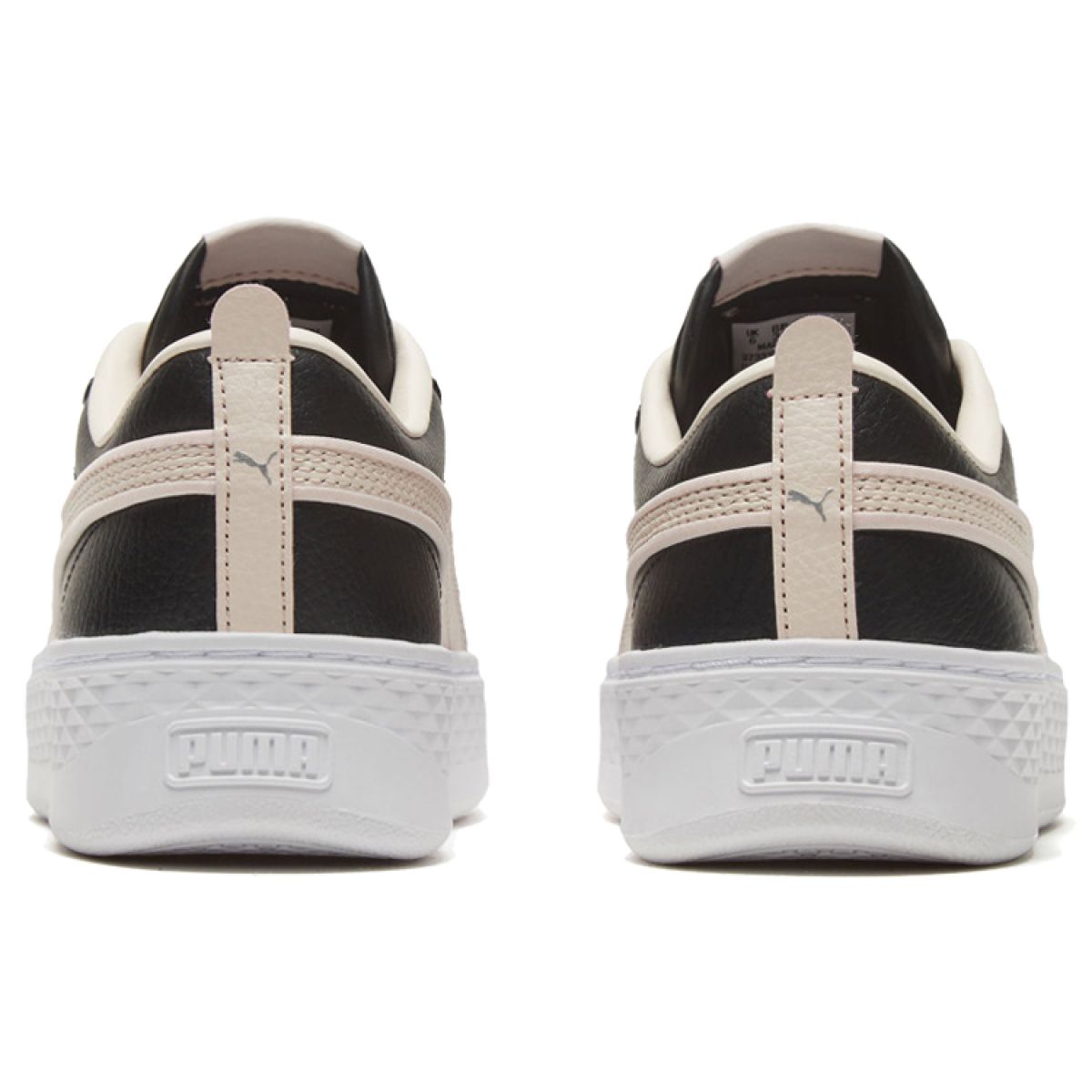 Женские кеды Puma Smash Platform Piping Black/Beige