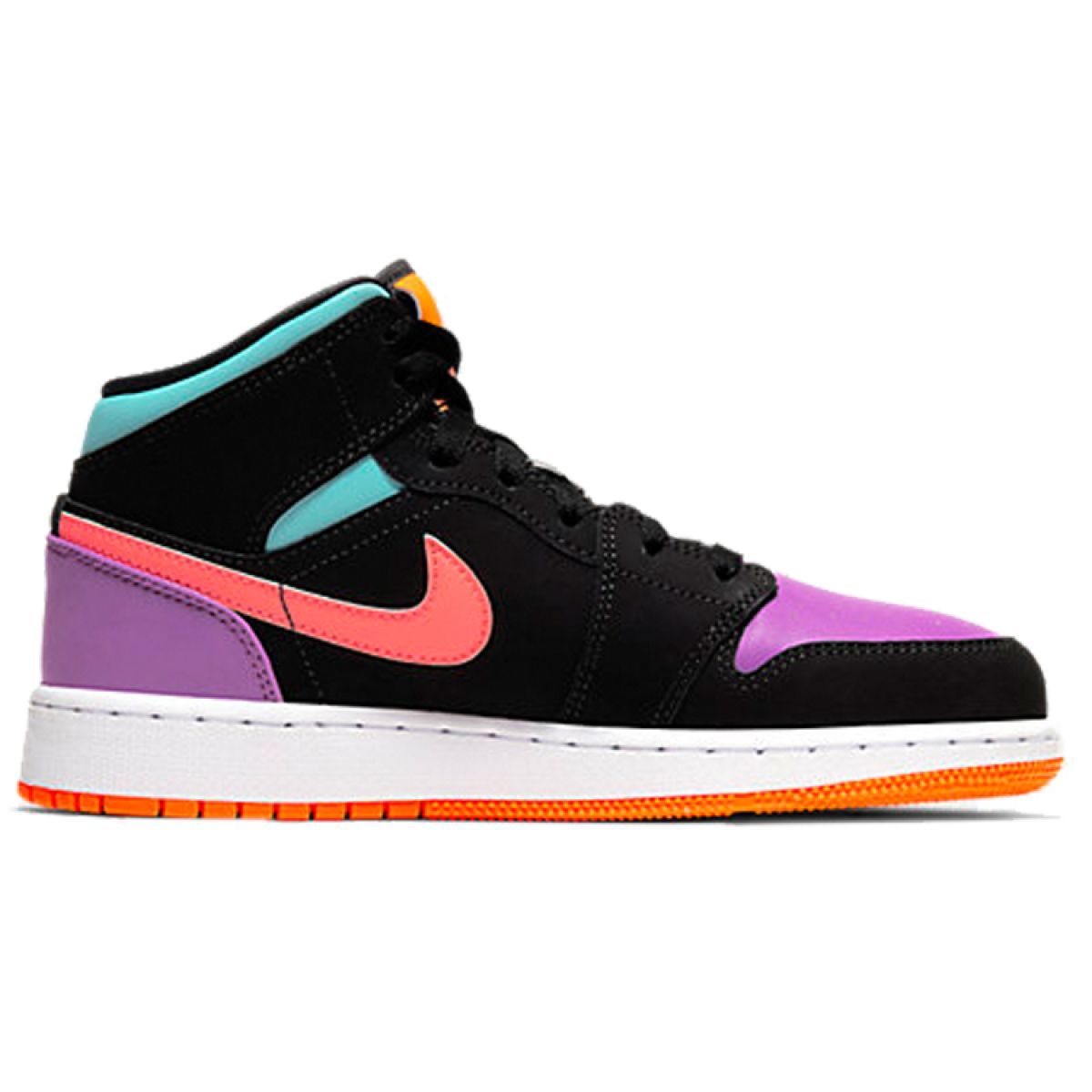Подростковые кроссовки Air Jordan 1 Mid "Multi-Color" GS