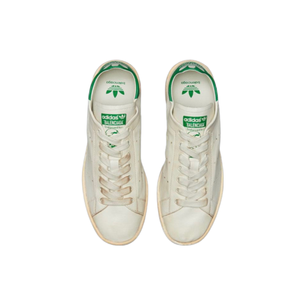 Женские кроссовки Balenciaga x Adidas Originals Stan Smith White/Green