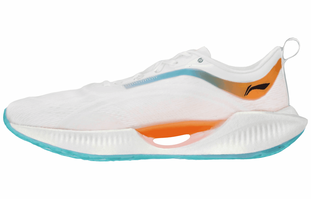 Кроссовки LiNing Super Light 19 Standard White/Fluorescent Sweet Orange