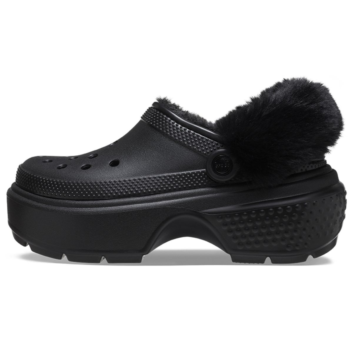 Женские сабо Crocs Stomp Lined Clog 5.5 cm Black